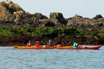 Kayak de mer, près de l'île Dumet © Bruno Schoch; 